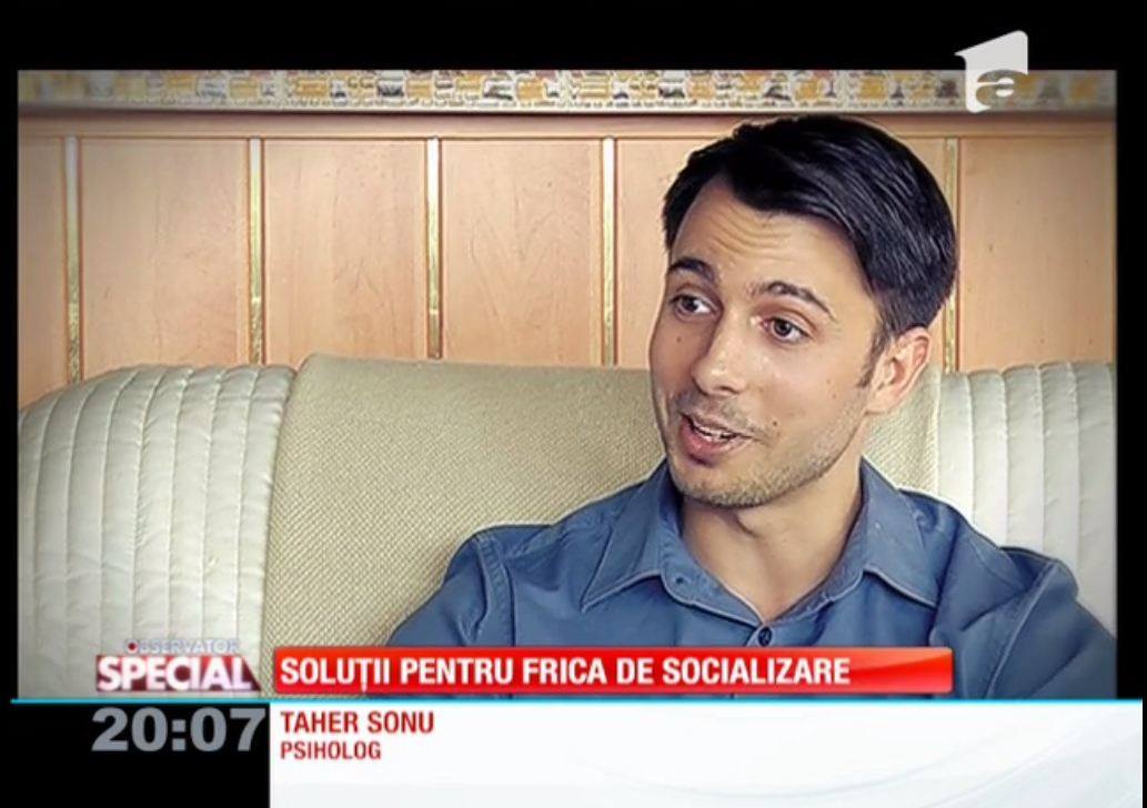 Taher Sonu la Antena 1: Soluții pentru frica de socializare